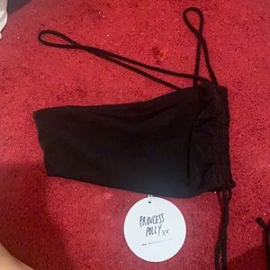 NWT Asymmetrical Strap Crop Top